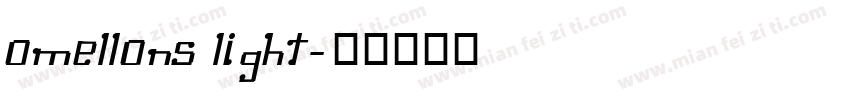Omellons Light字体转换